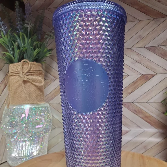 Starbucks Disneyland Resort Purple Iridescent Studded Tumbler Venti 24 oz - Picture 8 of 10